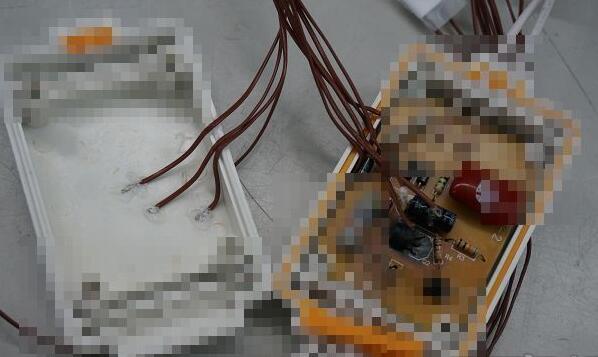 除了電路板及電容部分，也會在對應(yīng)的外殼相對位置黏貼感溫線，看看過程中是否會將熱傳遞到外殼。